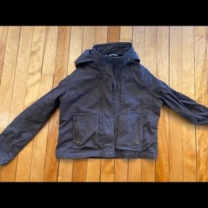 Athleta crop hooded zip up outdoor jacket
